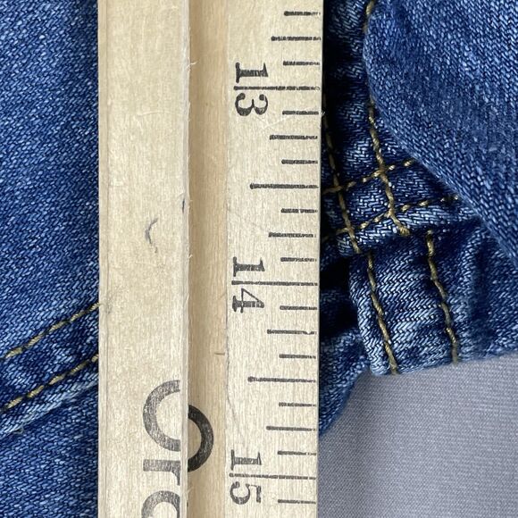 Pretty Little Thing Boyfriend Baggy Denim Jeans Women's US 10 Hi Rise Button Fly - Picture 14 of 16